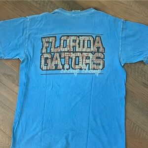 Comfort Colors University FLORIDA GATORS 2-SIDED Tee Shirt Top CHOMP CHOMP #P22